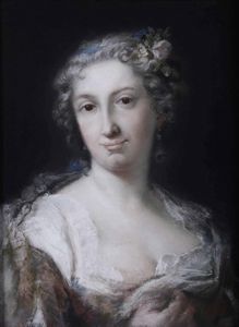 Rosalba Carriera cerchia di - Ritratto di gentildonna