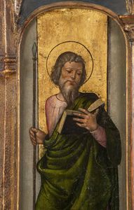 Giovanni di Pietro dello lo Spagna o Johannes Hispanus : San Paolo e San Tommaso  - Asta Dipinti antichi - Associazione Nazionale - Case d'Asta italiane