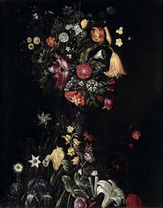 Francesco Zucchi - Testa composta con fiori