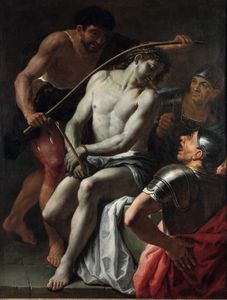 Scuola romana del XVII secolo Cristo deriso  - Asta Dipinti antichi - Associazione Nazionale - Case d'Asta italiane