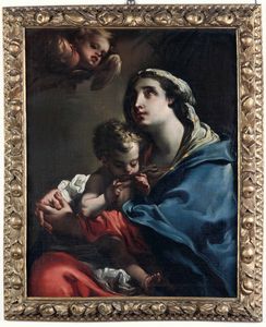 Mauro Gandolfi, Attribuito a : Madonna con Bambino  - Asta Dipinti antichi - Associazione Nazionale - Case d'Asta italiane