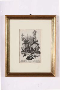 Johann Georg Hertel (1719-1768) Allegorie dei quattro continenti  - Asta Dipinti antichi - Associazione Nazionale - Case d'Asta italiane