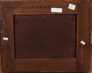 Jan Van Kessel, Scuola di : Natura morta con frutti e scimmietta  - Asta Dipinti antichi - Associazione Nazionale - Case d'Asta italiane