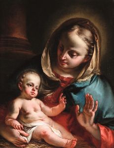 Francesco Zugno : Madonna con Bambino  - Asta Dipinti antichi - Associazione Nazionale - Case d'Asta italiane