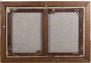 Artista fiammingo del XVII secolo Paesaggio con viandanti  - Asta Dipinti antichi - Associazione Nazionale - Case d'Asta italiane