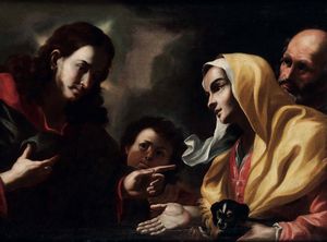 Mattia Preti, copia da - Cristo guarisce la figlia della Cananea