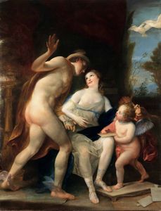 Anton Von Maron : Venere, Mercurio e Cupido  - Asta Dipinti antichi - Associazione Nazionale - Case d'Asta italiane