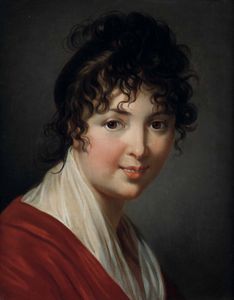 Elisabeth Vigèe Le Brun, Attribuito a : Ritratto di giovane donna  - Asta Dipinti antichi - Associazione Nazionale - Case d'Asta italiane