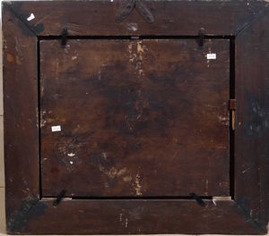 Scuola del XVIII-XIX secolo La Vergine e un santo  - Asta Dipinti antichi - Associazione Nazionale - Case d'Asta italiane