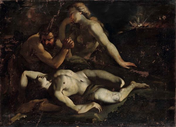 Scuola dell'inizio del XVIII secolo Episodio tratto dalla storia antica  - Asta Disegni Antichi - Associazione Nazionale - Case d'Asta italiane