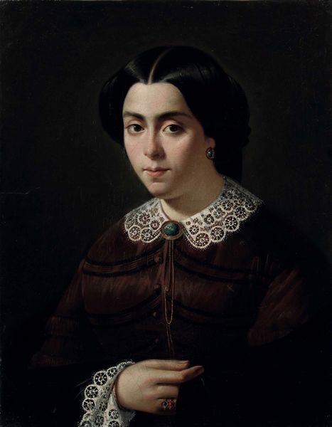 Scuola del XIX secolo Ritratto di gentildonna con colletto di pizzo  - Asta Disegni Antichi - Associazione Nazionale - Case d'Asta italiane