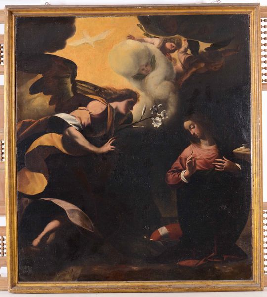 ,Pier Francesco Mazzucchelli detto il Morazzone : Pier Francesco Mazzucchelli detto il Morazzone (Morazzone 1573 � Piacenza 1626) e studio Annunciazione  - Asta Disegni Antichi - Associazione Nazionale - Case d'Asta italiane