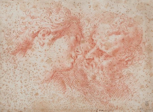 ,Ercole Procaccini : Studio con due teste  - Asta Disegni Antichi - Associazione Nazionale - Case d'Asta italiane