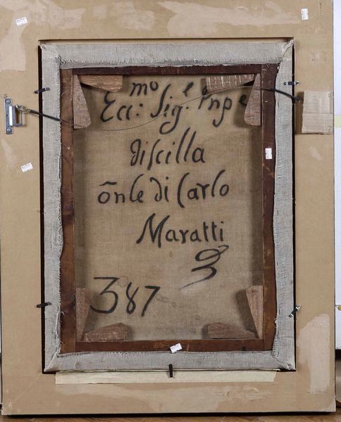 Scuola romana della fine del XVII secolo Studio di nudo maschile  - Asta Disegni Antichi - Associazione Nazionale - Case d'Asta italiane