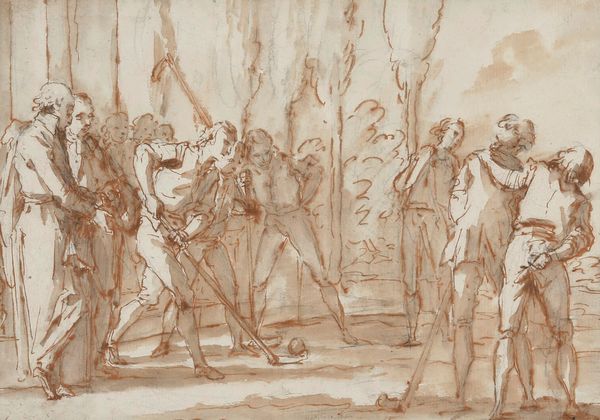 ,Antonio Zucchi : Le jeux de cross  - Asta Disegni Antichi - Associazione Nazionale - Case d'Asta italiane