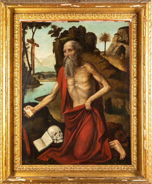 ,Ambrogio da Fossano detto il Bergognone : San Girolamo nel deserto  - Asta Disegni Antichi - Associazione Nazionale - Case d'Asta italiane