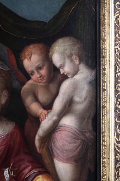 ,Matteo Pérez detto Matteo da Lecce : Madonna con Bambino, San Giovannino e cherubini  - Asta Disegni Antichi - Associazione Nazionale - Case d'Asta italiane