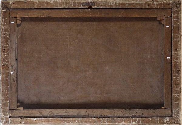 Scuola romana del XVII secolo Paesaggio lacustre con figure  - Asta Disegni Antichi - Associazione Nazionale - Case d'Asta italiane