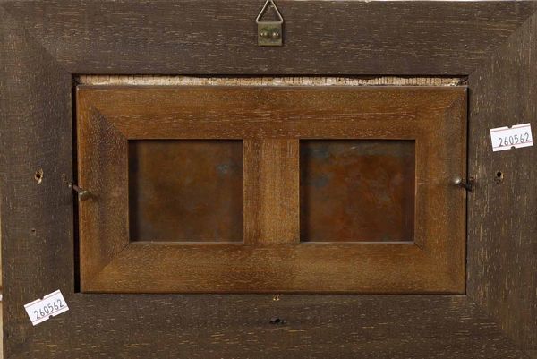 ,Peeter Gijsels : Scorcio con approdo e villaggio  - Asta Disegni Antichi - Associazione Nazionale - Case d'Asta italiane