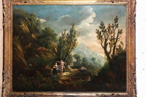 ,Giuseppe Roncelli : Agar e Ismaele<BR>Tobiolo e l'Angelo  - Asta Disegni Antichi - Associazione Nazionale - Case d'Asta italiane