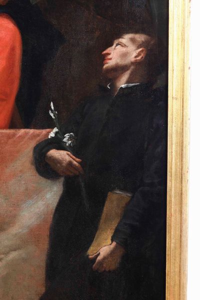 ,Francesco Zugno : Madonna in trono con i santi Antonio, Francesco e Gaetano da Thiene  - Asta Disegni Antichi - Associazione Nazionale - Case d'Asta italiane