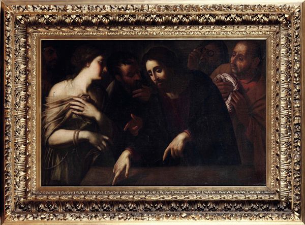 Scuola romana del XVII secolo Cristo e ladultera  - Asta Disegni Antichi - Associazione Nazionale - Case d'Asta italiane