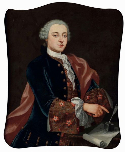 ,Domenico Duprà : Ritratto di gentiluomo con lettera  - Asta Disegni Antichi - Associazione Nazionale - Case d'Asta italiane