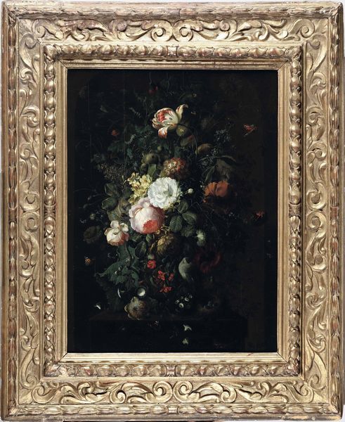 Scuola olandese del XIX secolo Natura morta con fiori e nido  - Asta Disegni Antichi - Associazione Nazionale - Case d'Asta italiane