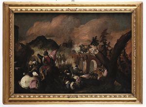 ,Matthias Stom  detto Stomer - Scontro tra la cavalleria cristiana e turca