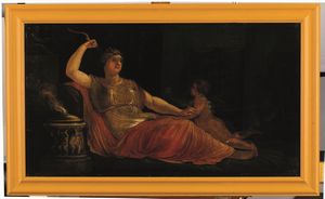 Scuola neoclassica del XIX secolo Venere e Amore  - Asta Disegni Antichi - Associazione Nazionale - Case d'Asta italiane