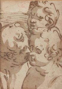 ,Luca Cambiaso - Studio per tre putti