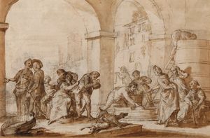 ,Marco Marcola - Personaggi intorno a un pozzo