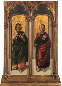 ,Giovanni di Pietro dello lo Spagna o Johannes Hispanus - San Paolo e San Tommaso