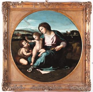 ,Raffaello Sanzio : Madonna d'Alba  - Asta Disegni Antichi - Associazione Nazionale - Case d'Asta italiane