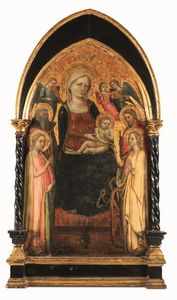 ,Lippo d'Andrea noto anche come Pseudo-Ambrogio di Baldese - Matrimonio mistico di Santa Caterina