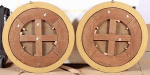 Scuola del XVII secolo San Girolamo e Maria Maddalena in eremitaggio  - Asta Disegni Antichi - Associazione Nazionale - Case d'Asta italiane