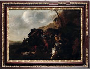 Scuola fiamminga del XVII secolo Limboscata  - Asta Disegni Antichi - Associazione Nazionale - Case d'Asta italiane