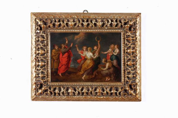 Jan Van Balen : Passaggio del Mar Rosso con Mos�  - Asta Old Masters Paintings - Associazione Nazionale - Case d'Asta italiane
