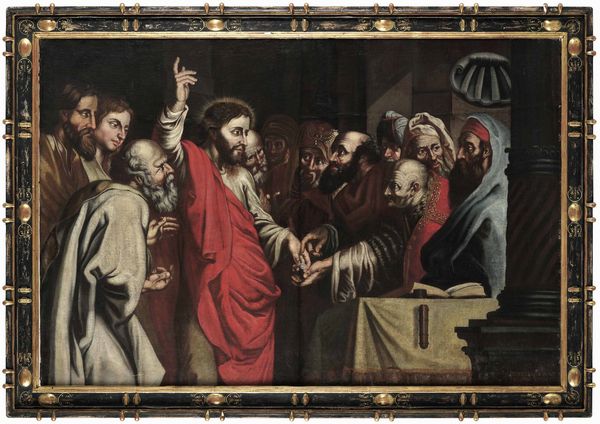 Scuola del XVII secolo Il tributo della moneta  - Asta Old Masters Paintings - Associazione Nazionale - Case d'Asta italiane