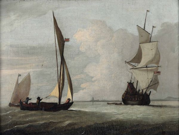 Abraham Storck, Attribuito a : Marina con velieri  - Asta Old Masters Paintings - Associazione Nazionale - Case d'Asta italiane