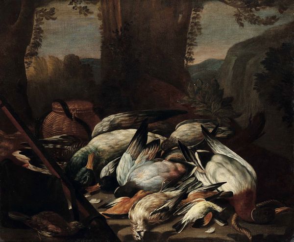 Scuola del XVIII secolo Natura morta con cacciagione  - Asta Old Masters Paintings - Associazione Nazionale - Case d'Asta italiane
