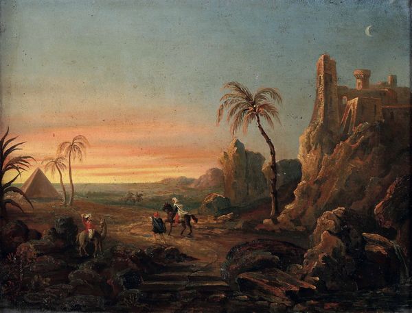 Scuola della fine del XVIII secolo Veduta di paesaggio orientale  - Asta Old Masters Paintings - Associazione Nazionale - Case d'Asta italiane