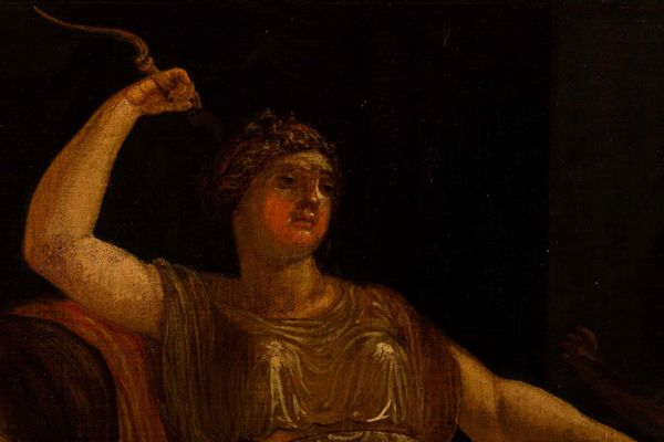 Scuola neoclassica del XIX secolo Venere e Amore  - Asta Old Masters Paintings - Associazione Nazionale - Case d'Asta italiane