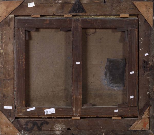 Scuola del XIX secolo Scorcio di paesaggio con fiume  - Asta Old Masters Paintings - Associazione Nazionale - Case d'Asta italiane