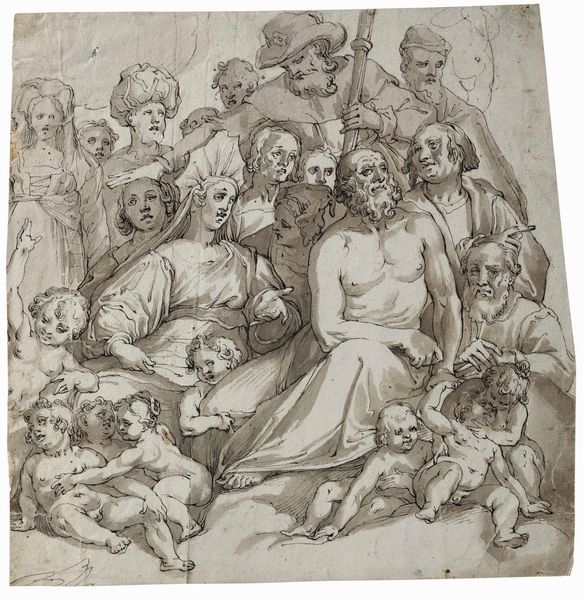 Federico Zuccari, nei modi di : Episodio storico  - Asta Old Masters Paintings - Associazione Nazionale - Case d'Asta italiane