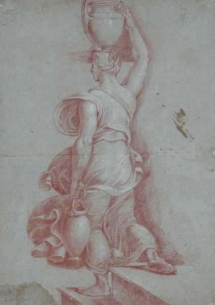 Raffaello Sanzio, copia da : La portatrice dacqua  - Asta Old Masters Paintings - Associazione Nazionale - Case d'Asta italiane