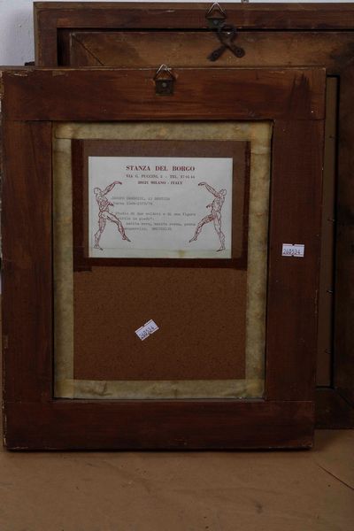 Jacopo Zanguidi detto il Bertoja : Studio di due soldati e di una figura virile  - Asta Old Masters Paintings - Associazione Nazionale - Case d'Asta italiane