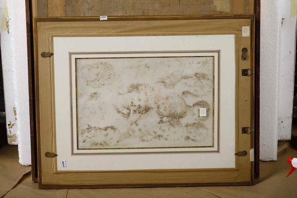 Giovanni Luigi Valesio, Attribuito a : Studio di teste  - Asta Old Masters Paintings - Associazione Nazionale - Case d'Asta italiane