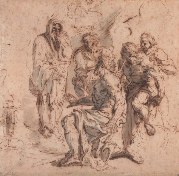 Scuola napoletana dell'inizio del XVII secolo Tiresia appare a Ulisse  - Asta Old Masters Paintings - Associazione Nazionale - Case d'Asta italiane