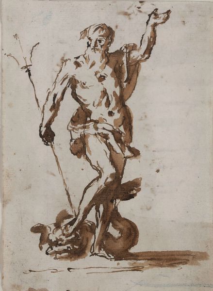 Gaspare Diziani, Attribuito a : Nettuno  - Asta Old Masters Paintings - Associazione Nazionale - Case d'Asta italiane